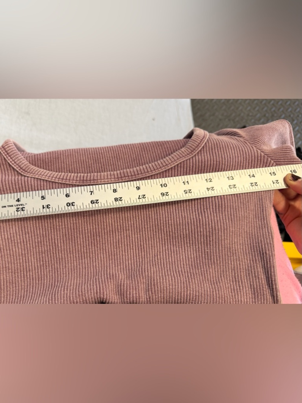 Long Sleeve Ribbed Scoop Neck VS - Picture 4 of 4